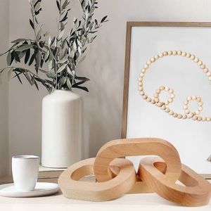 Decorative Wood Link Chain Decorations